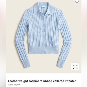 J Crew Featherweight Ribbed Cashmere Sweater - like new